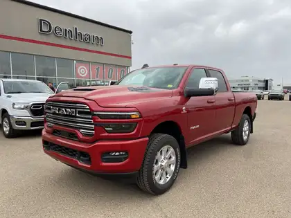 Red 2026 RAM 3500 Pickup Truck Four-Wheel Drive 8-Speed Automatic