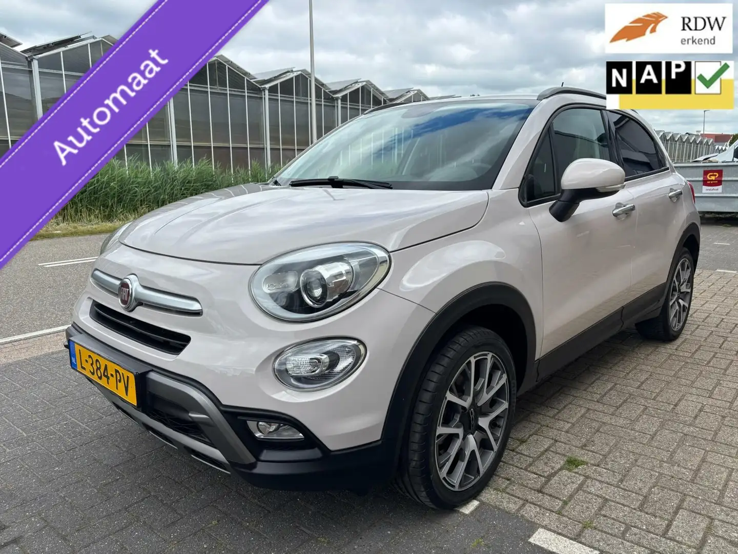 Fiat 500X 1.4 Turbo MultiAir Lounge|Sportvelg|Leer|Laag km Blanc - 1