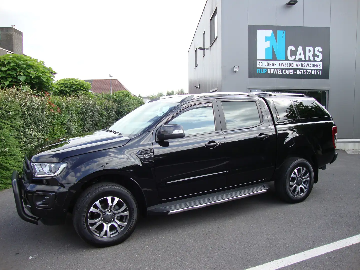 Ford Ranger 212pk, aut, gps, camera, btw in, 2022, leder Zwart - 1