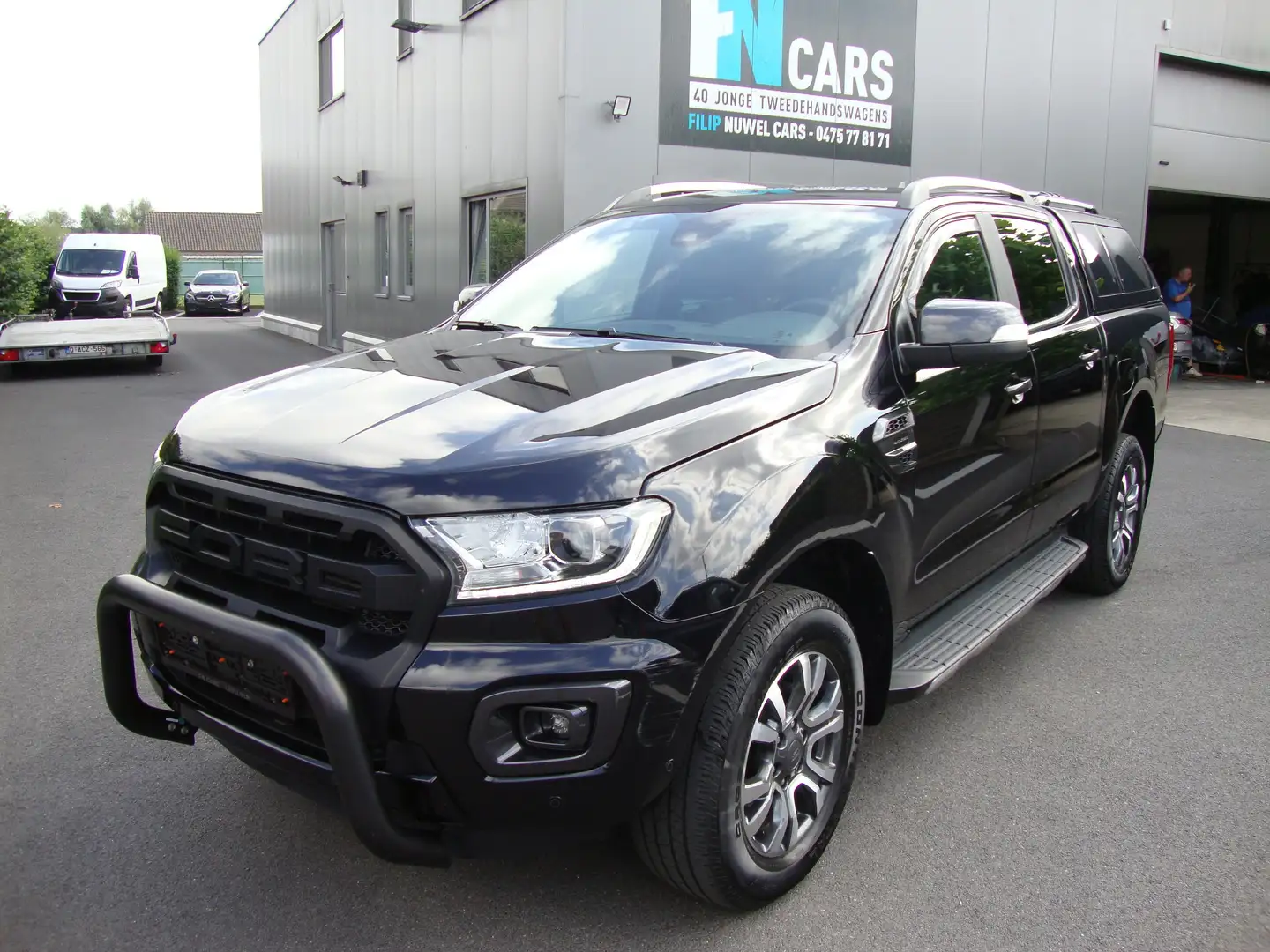 Ford Ranger 212pk, aut, gps, camera, btw in, 2022, leder Zwart - 2