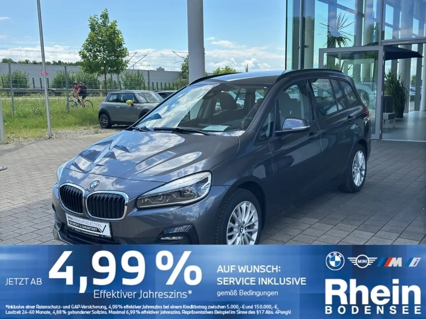 BMW 218 d Gran Tourer Advantage ACC HeadUp Ad. LED Grau - 1