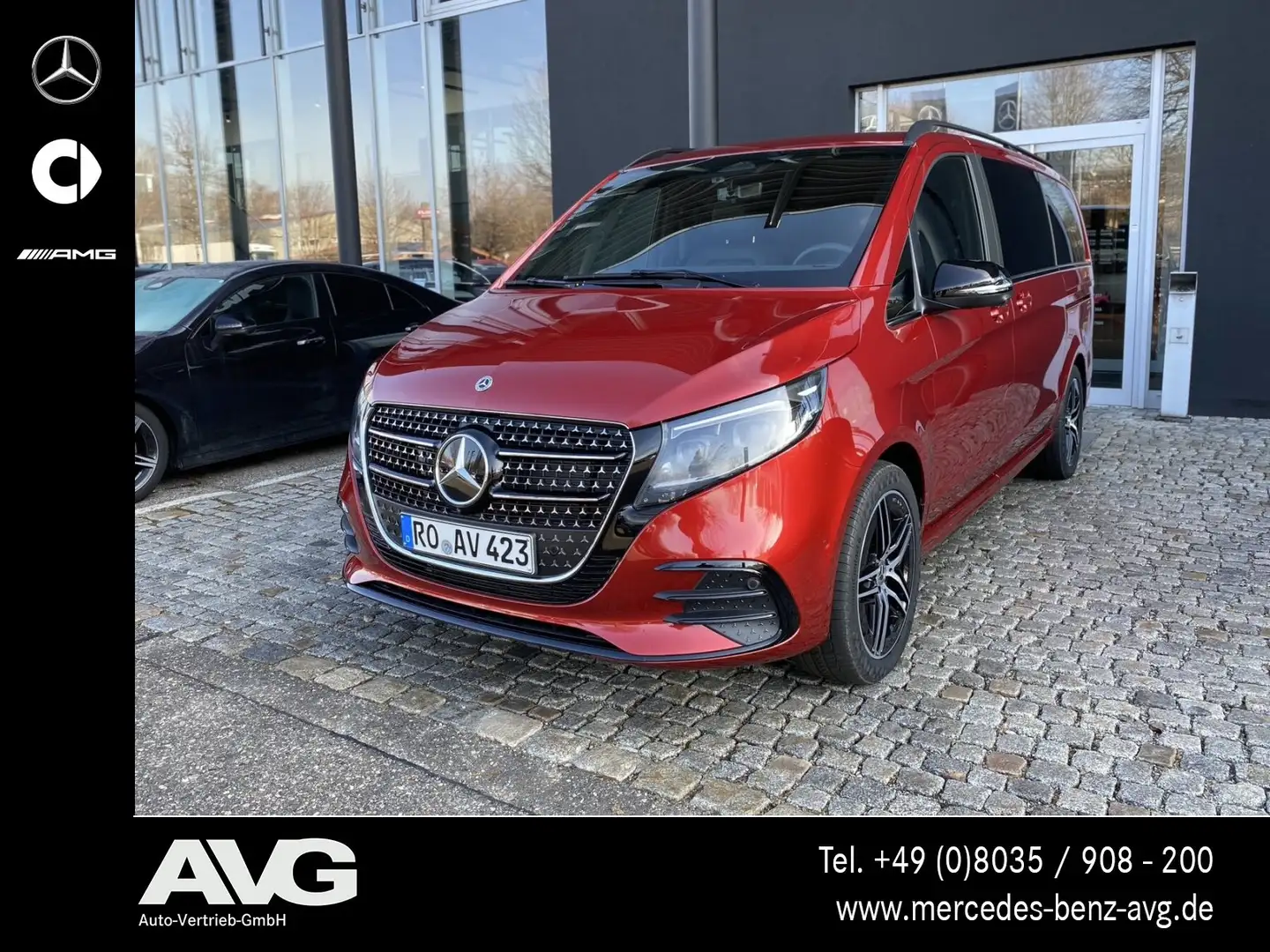 Mercedes-Benz V 300 V 300 d 4M EXCLUSIVE AMG Line Navi Multib. LED SHD Rouge - 1