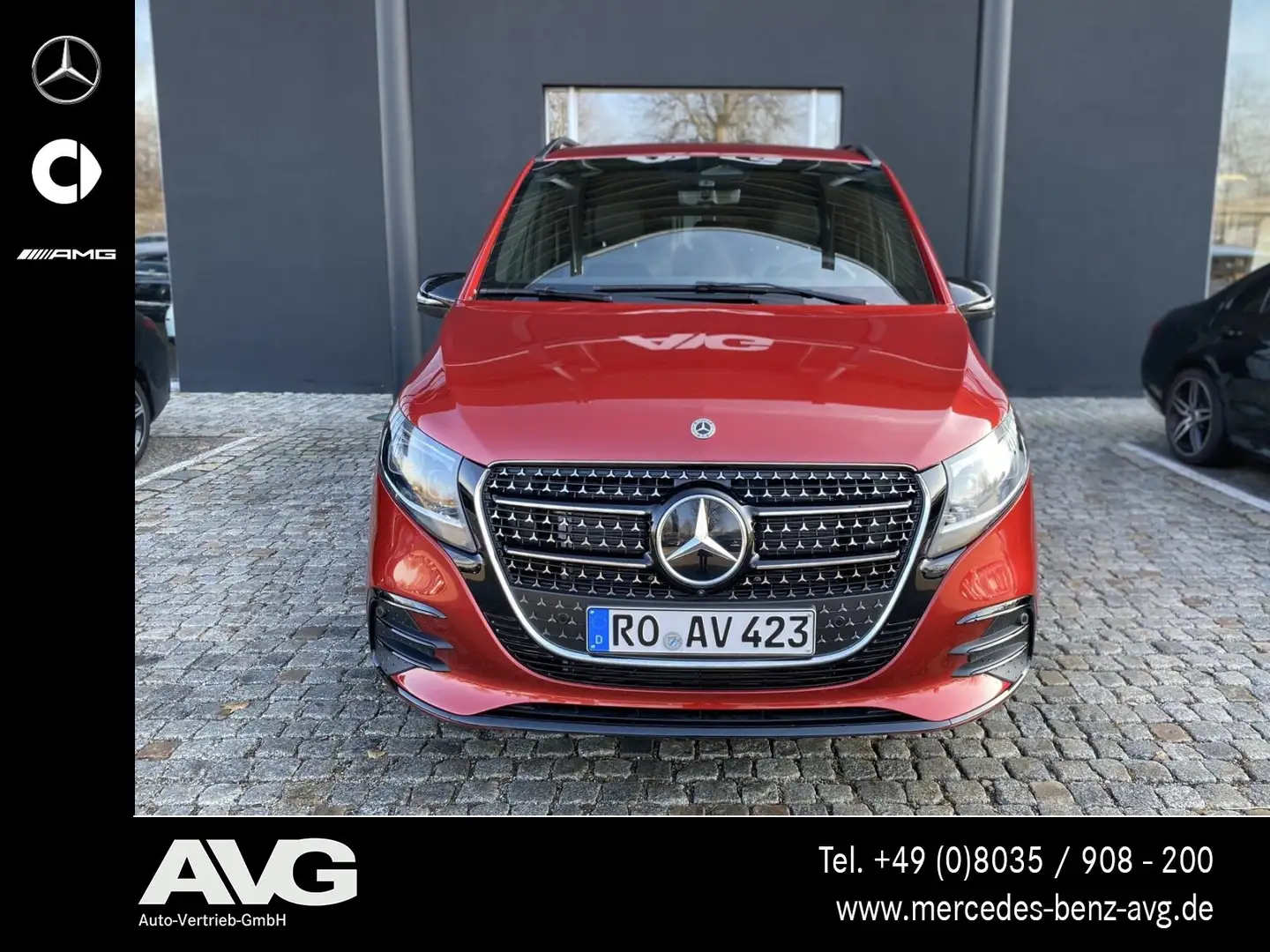 Mercedes-Benz V 300 V 300 d 4M EXCLUSIVE AMG Line Navi Multib. LED SHD Rouge - 2