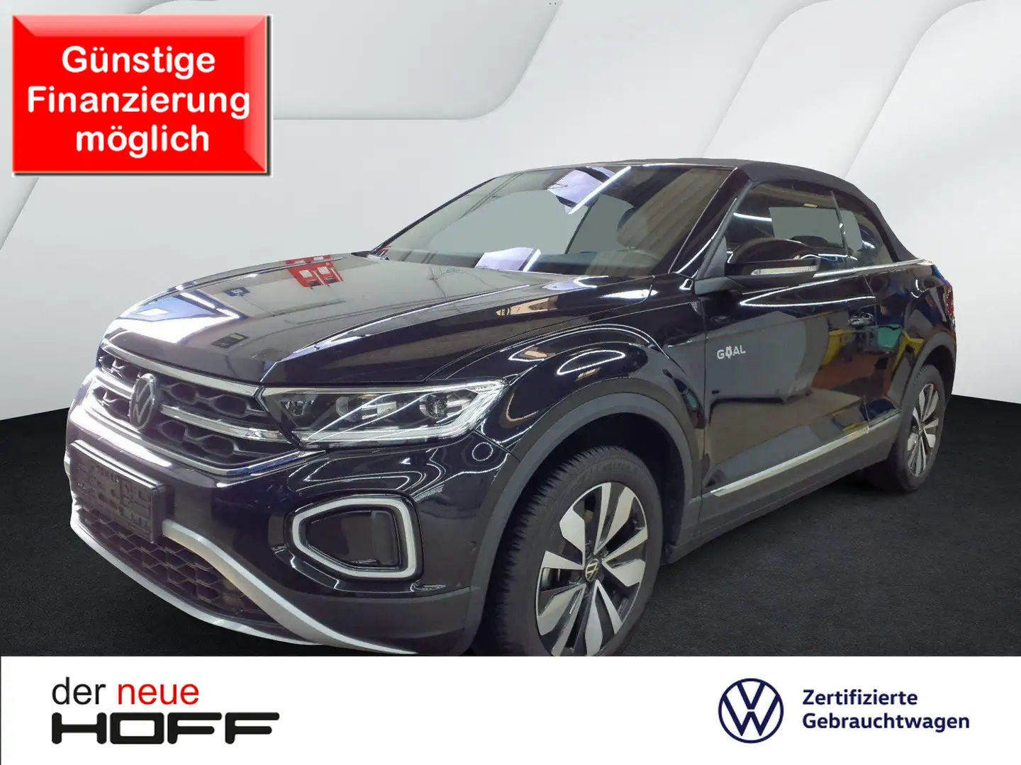 Volkswagen T-Roc Cabriolet 1.0 TSI Goal Kamera Navi ACC SHZ Allwett Schwarz - 1