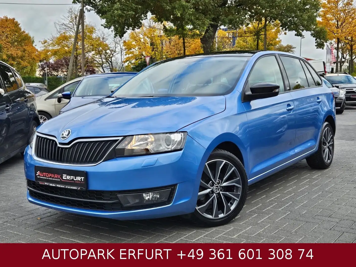 Skoda Rapid/Spaceback Spaceback Edition*Klima*TÜV+SERV+GARANTIE Blau - 1