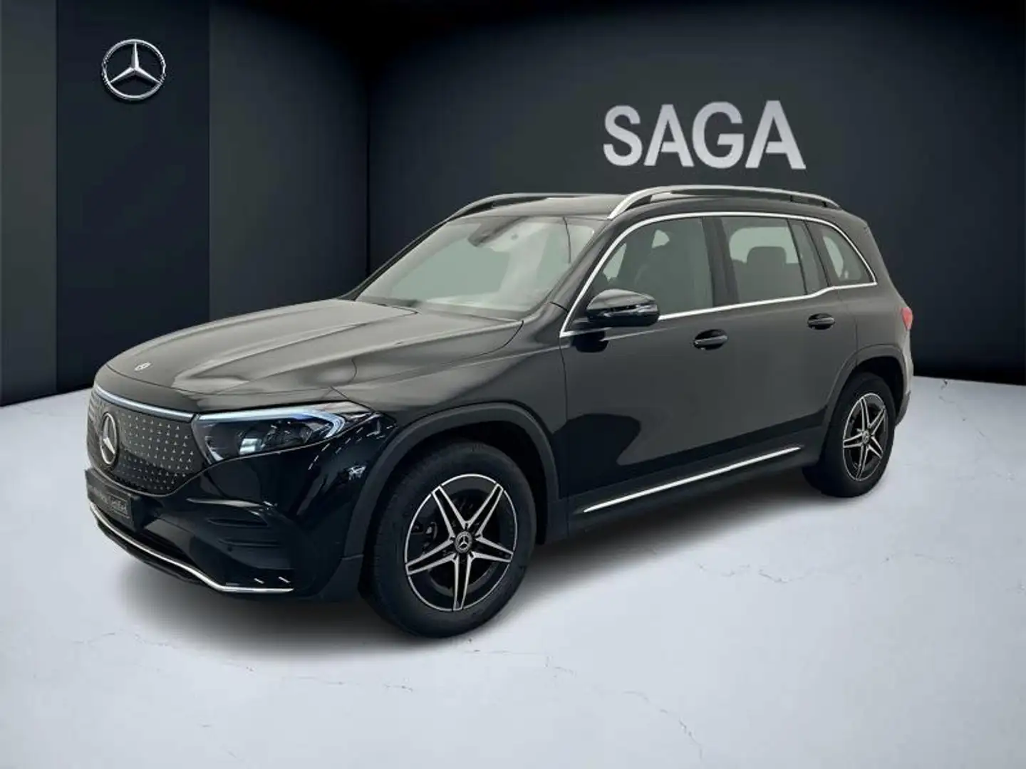 Mercedes-Benz EQB 250 250 + AMG Line 7 places Zwart - 1