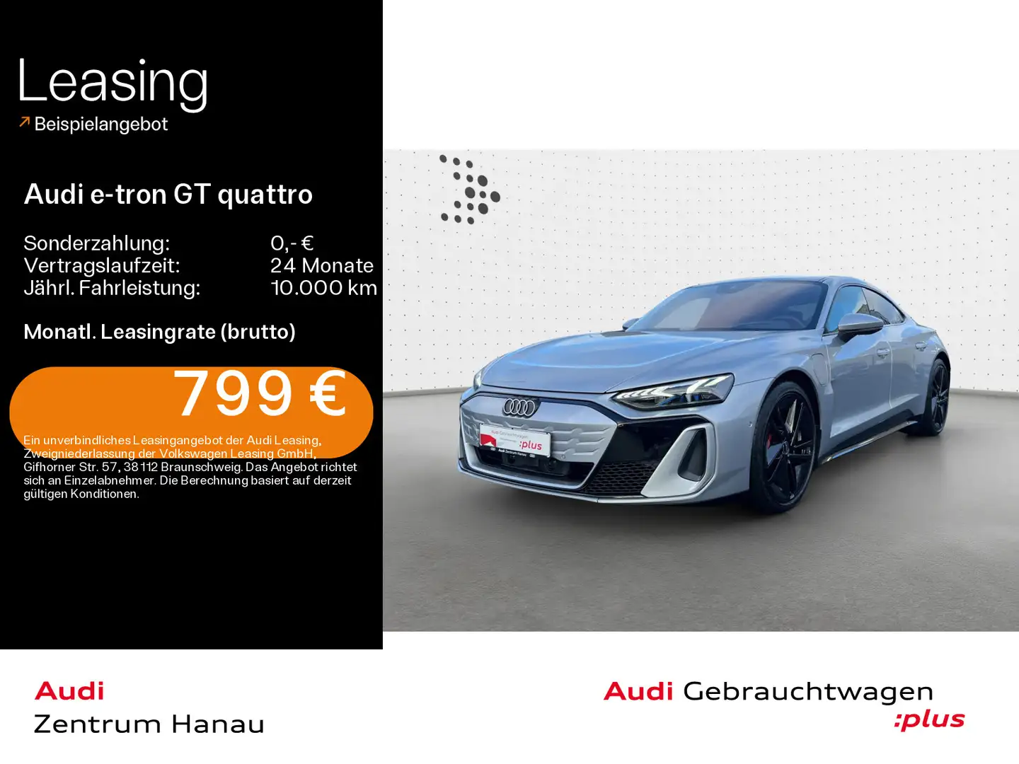Audi e-tron GT e-tron GT S quattro*PANO*LASER*B&O*21ZOLL*HUD*NA Silber - 1