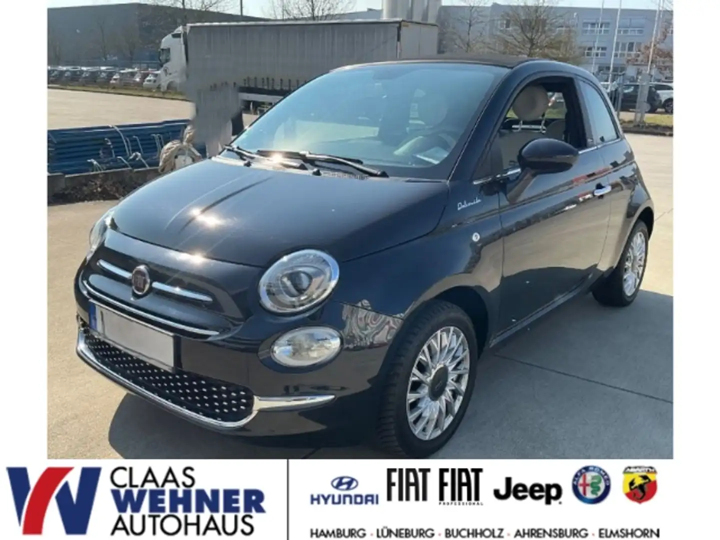 Fiat 500C DolceVita 1.0 Mild Hybrid EU6d Android Apple CarPl Zwart - 1