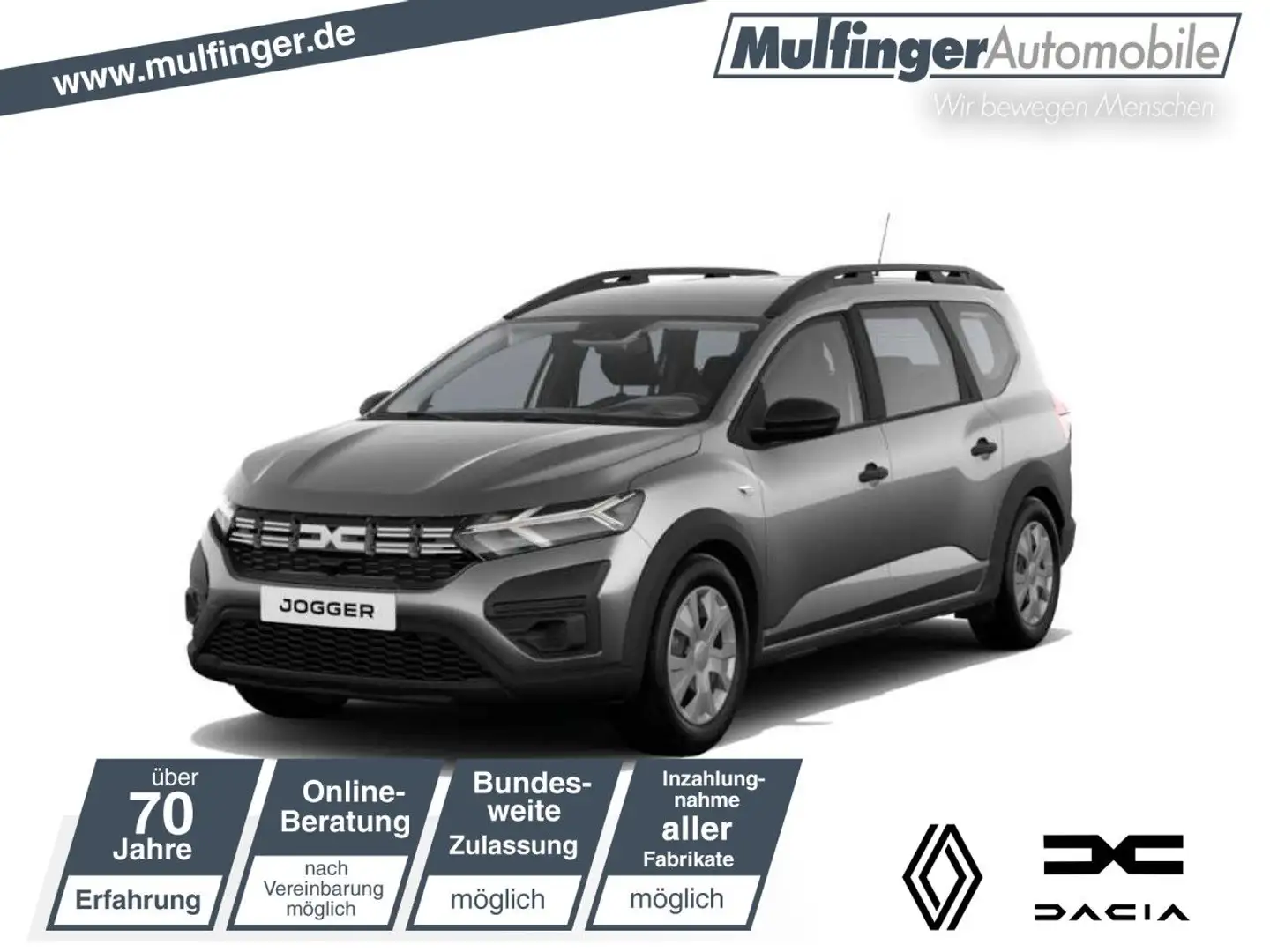 Dacia Jogger Essential ECO-G 100 LED Klima EPH Einparkhilfe Grijs - 1