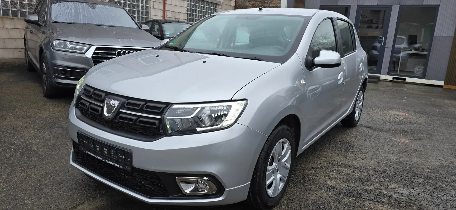 Dacia Sandero II Comfort Klima Navi PDC DAB 1Hand Silber - 1