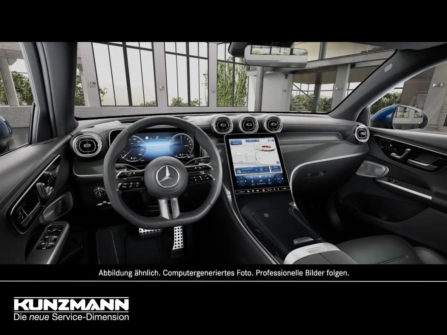 Mercedes-Benz GLC 300 de 4M Coupé AMG Panorama AHK Memory HUD Blau - 2