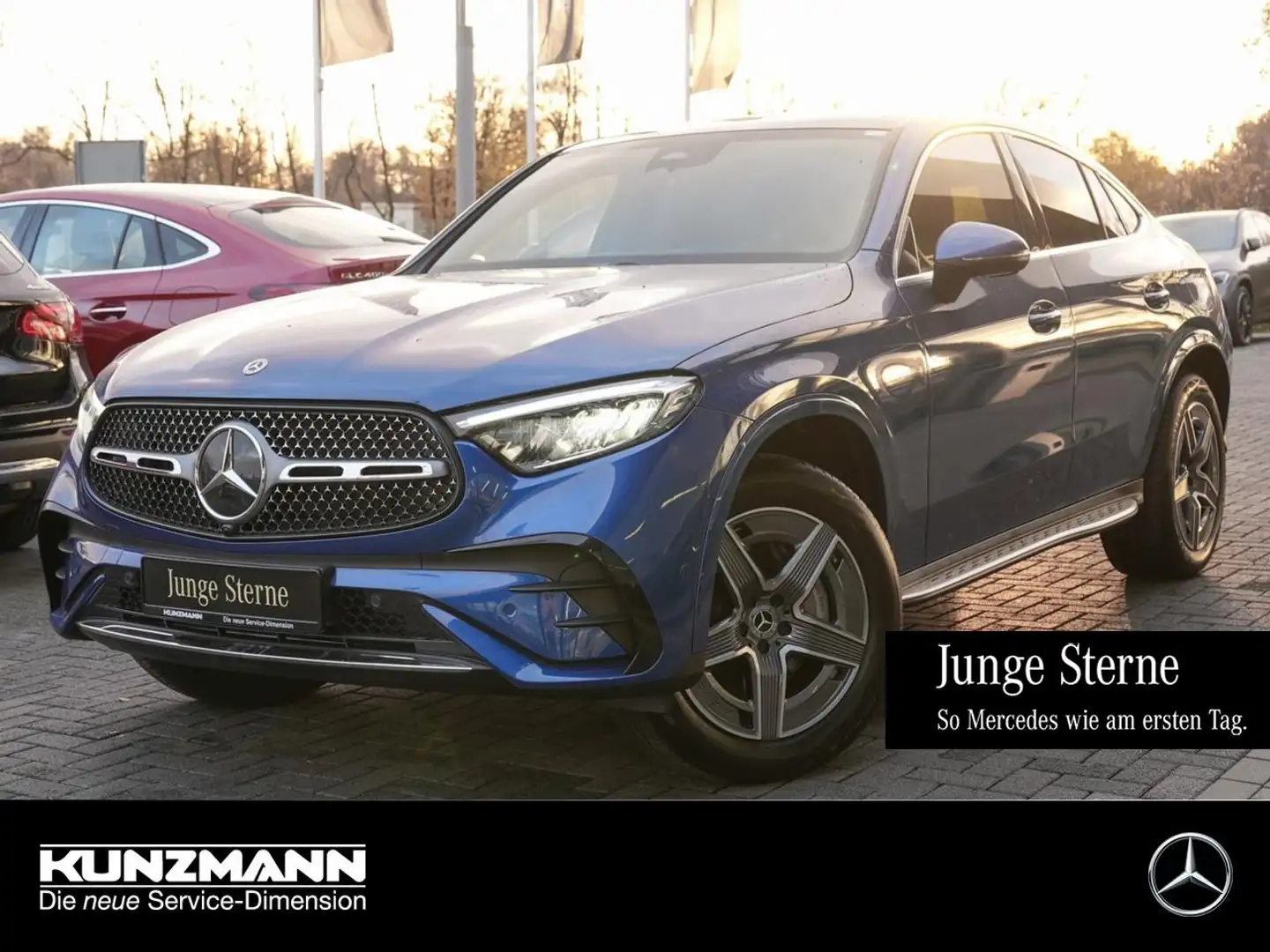 Mercedes-Benz GLC 300 de 4M Coupé AMG Panorama AHK Memory HUD Azul - 1
