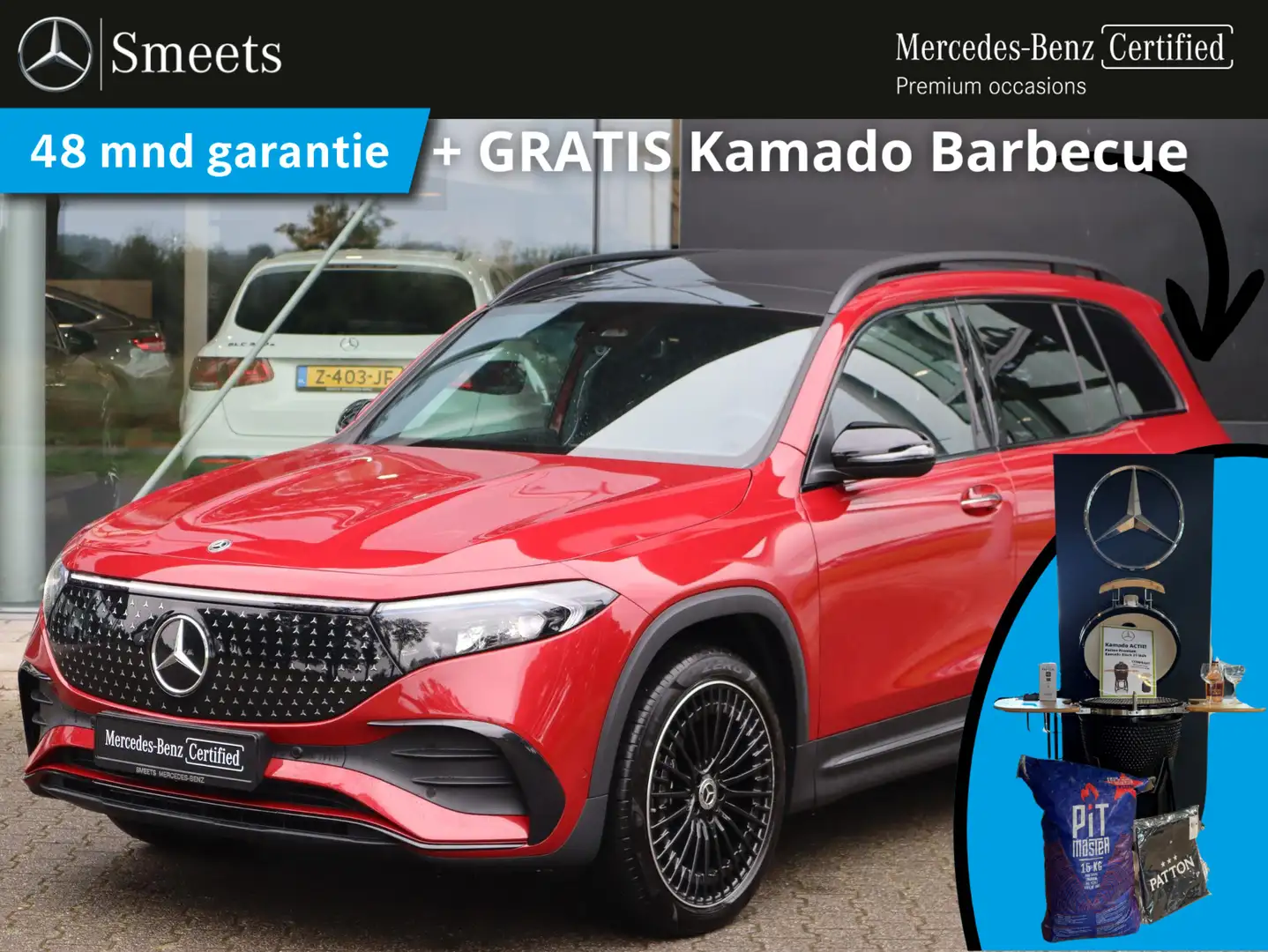 Mercedes-Benz EQB 250 250+ AMG Line | Panoramadak | Multispaak | Navigat Rosso - 1