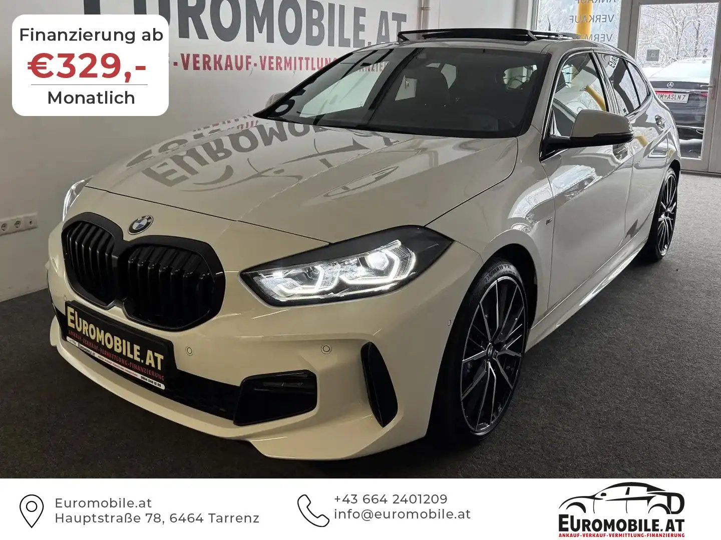BMW 118 118 i M SPORT *Vollausstattung*PANO*RFK*HU*LED*B&O Weiß - 1