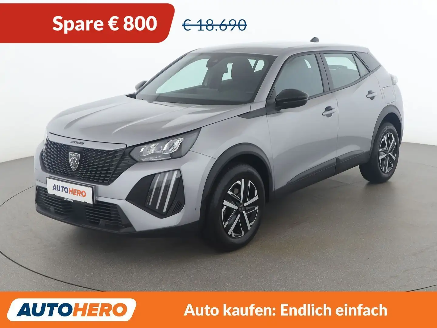 Peugeot 2008 1.2 PureTech Active Grau - 1