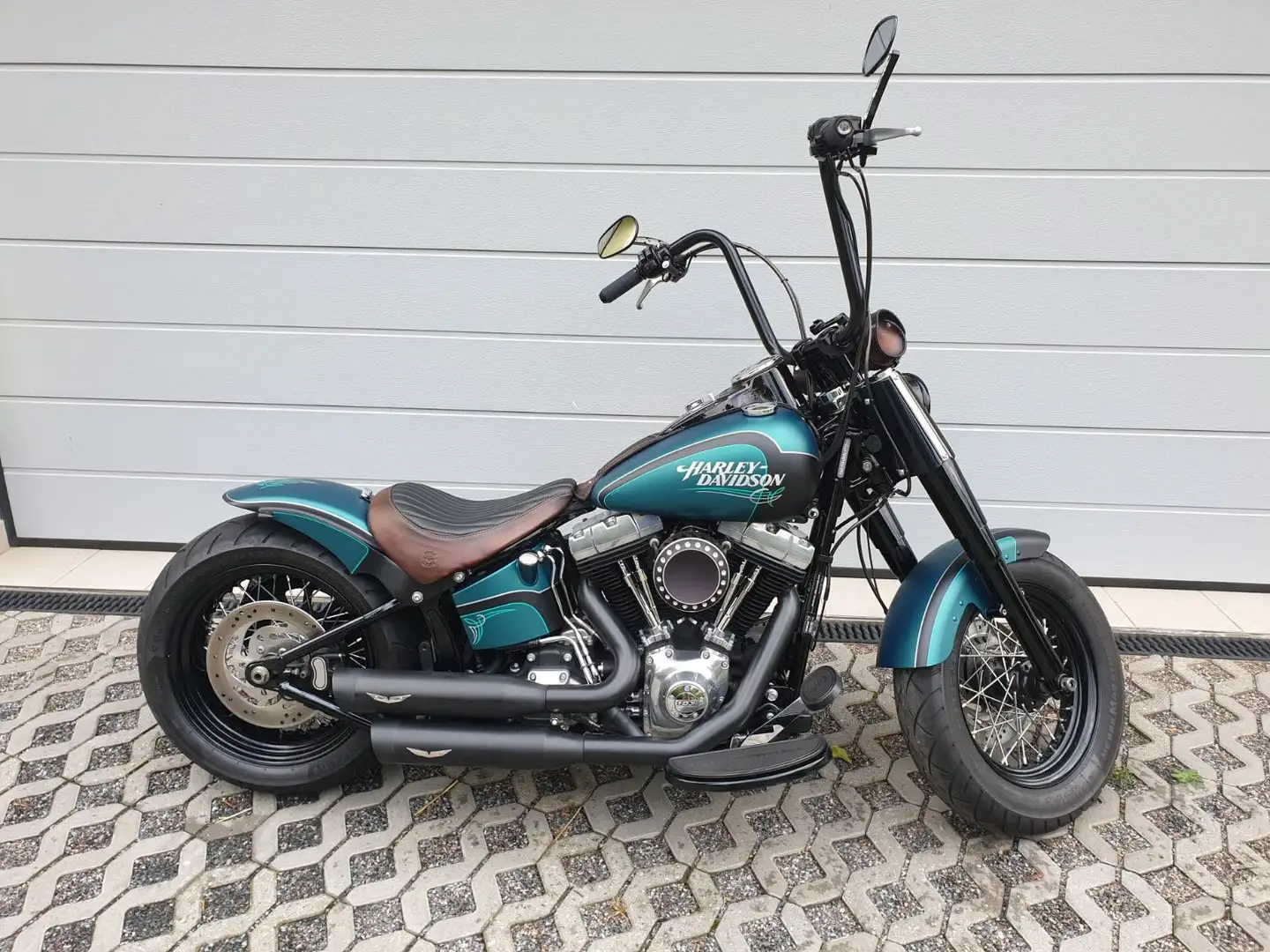 Harley-Davidson Softail Slim 103*ABS*Penzl-Klappe*200Heckumbau* Zelená - 1