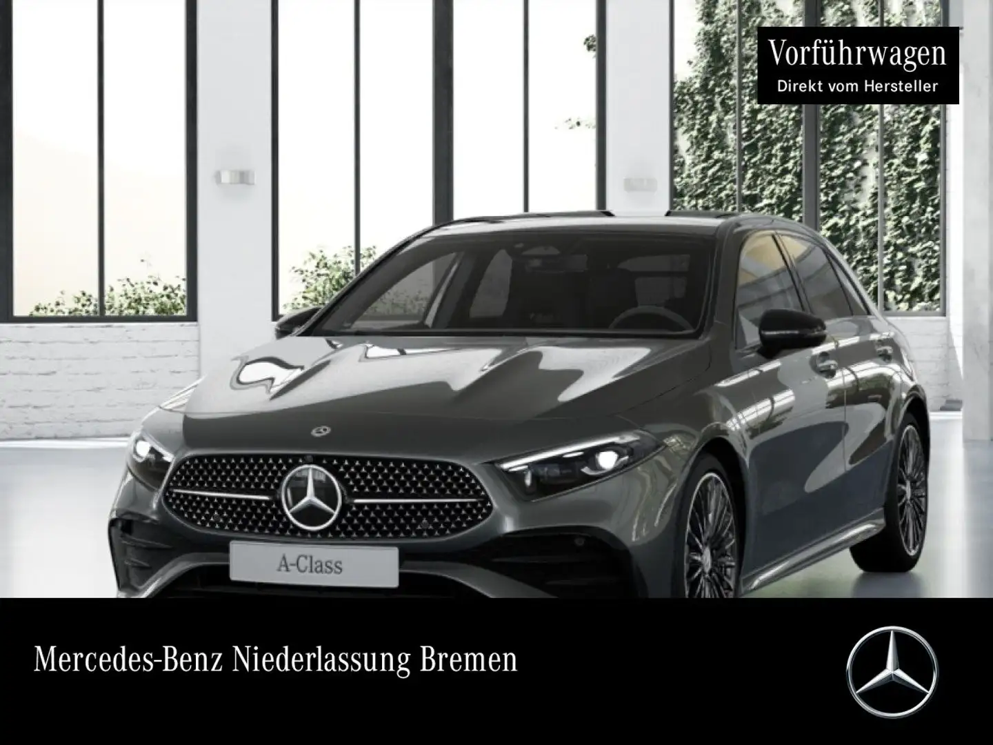 Mercedes-Benz A 200 AMG+NIGHT+PANO+360°+AHK+MULTIBEAM+BURMESTER Grau - 1