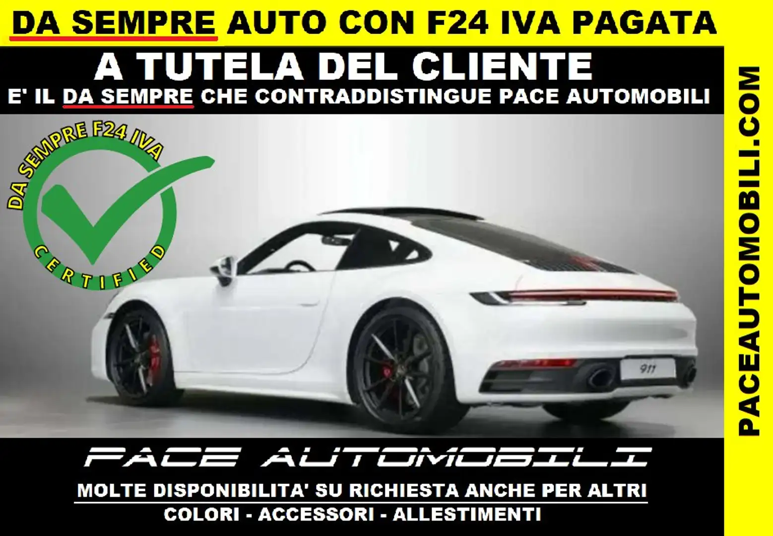 Porsche 992 911 992 CARRERA S FULL FORNIAMO F24 IVA PAGATA Bianco - 1