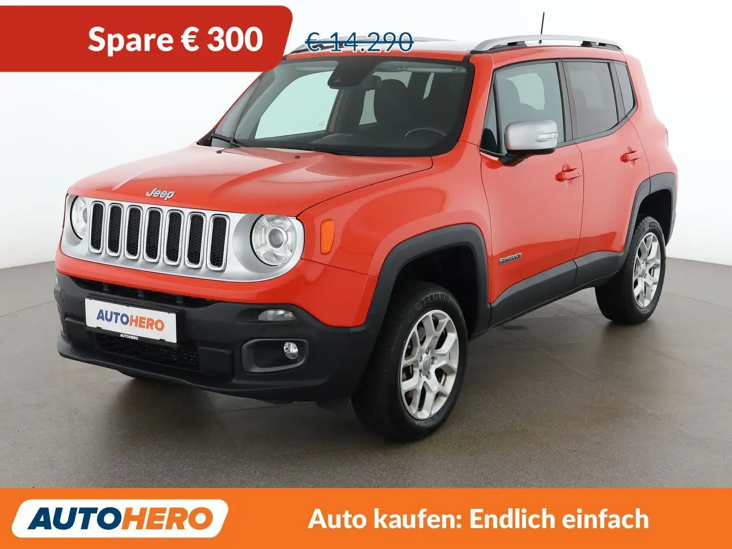 Jeep Renegade 2.0 M-Jet Limited 4WD Orange - 1