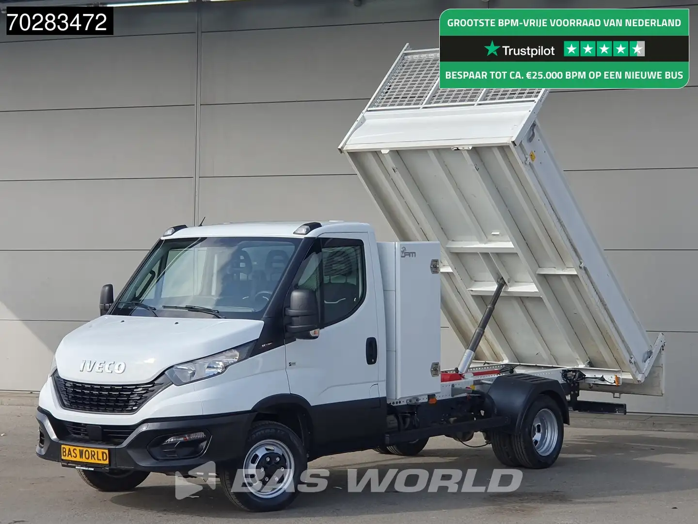 Iveco Daily 35C16 3.0L Kipper met Kist Dubbellucht 3,5t Trekha Blanco - 1