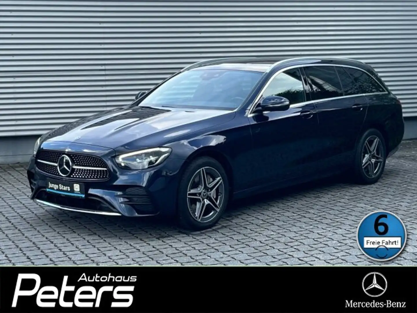 Mercedes-Benz E 300 E 300 T de AMG Line 4M Distronic/Pano/AHK/Rfk LED Blauw - 1