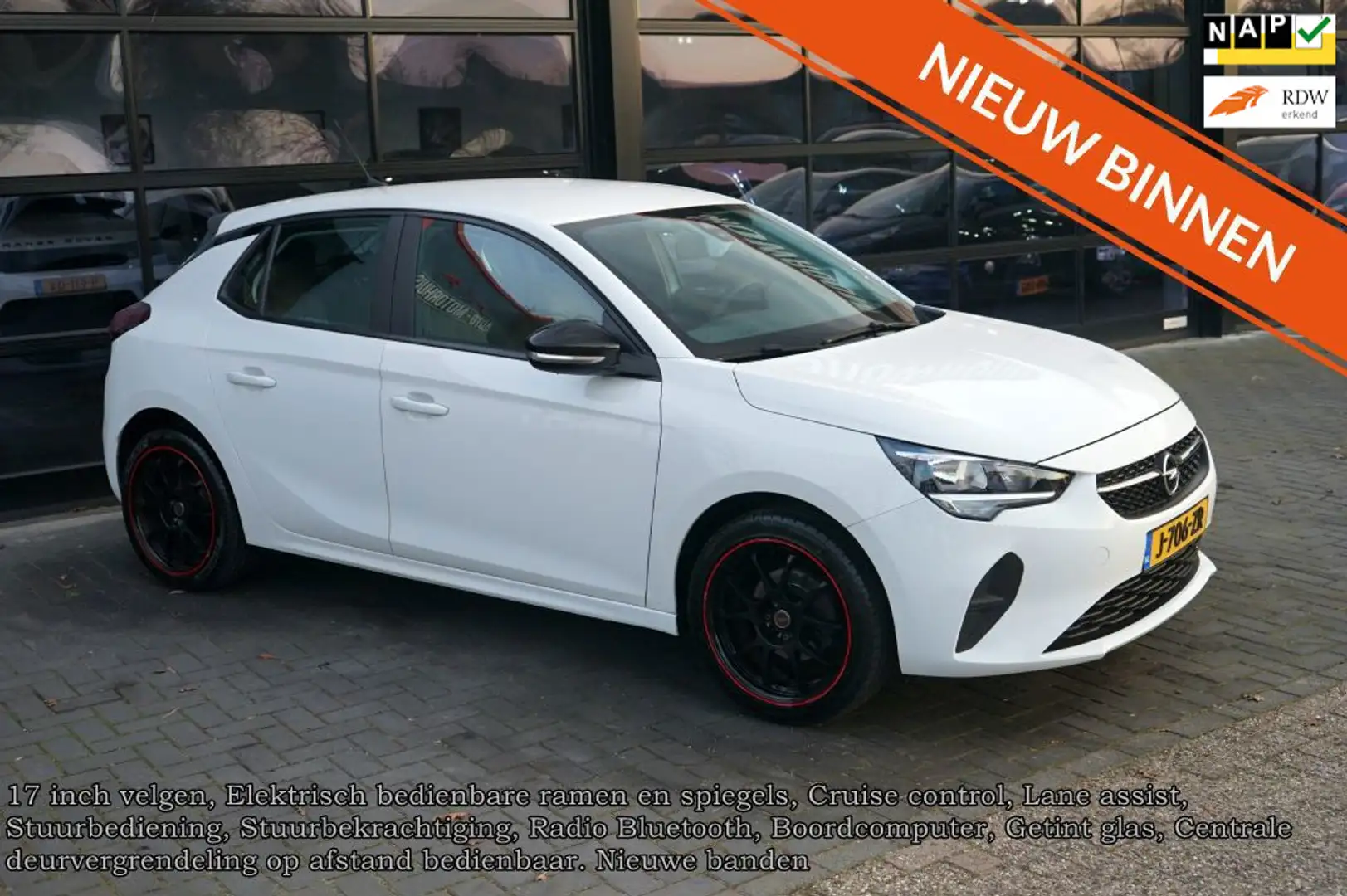 Opel Corsa 1.2 Edition, Lane assist, Airco, CC, Bluetooth Weiß - 1