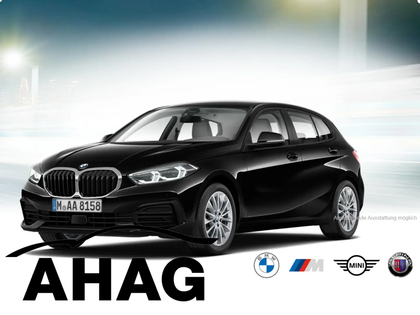 BMW 118 i Advantage PDC Sitzhzg. Vorn Lederlenkrad Schwarz - 2