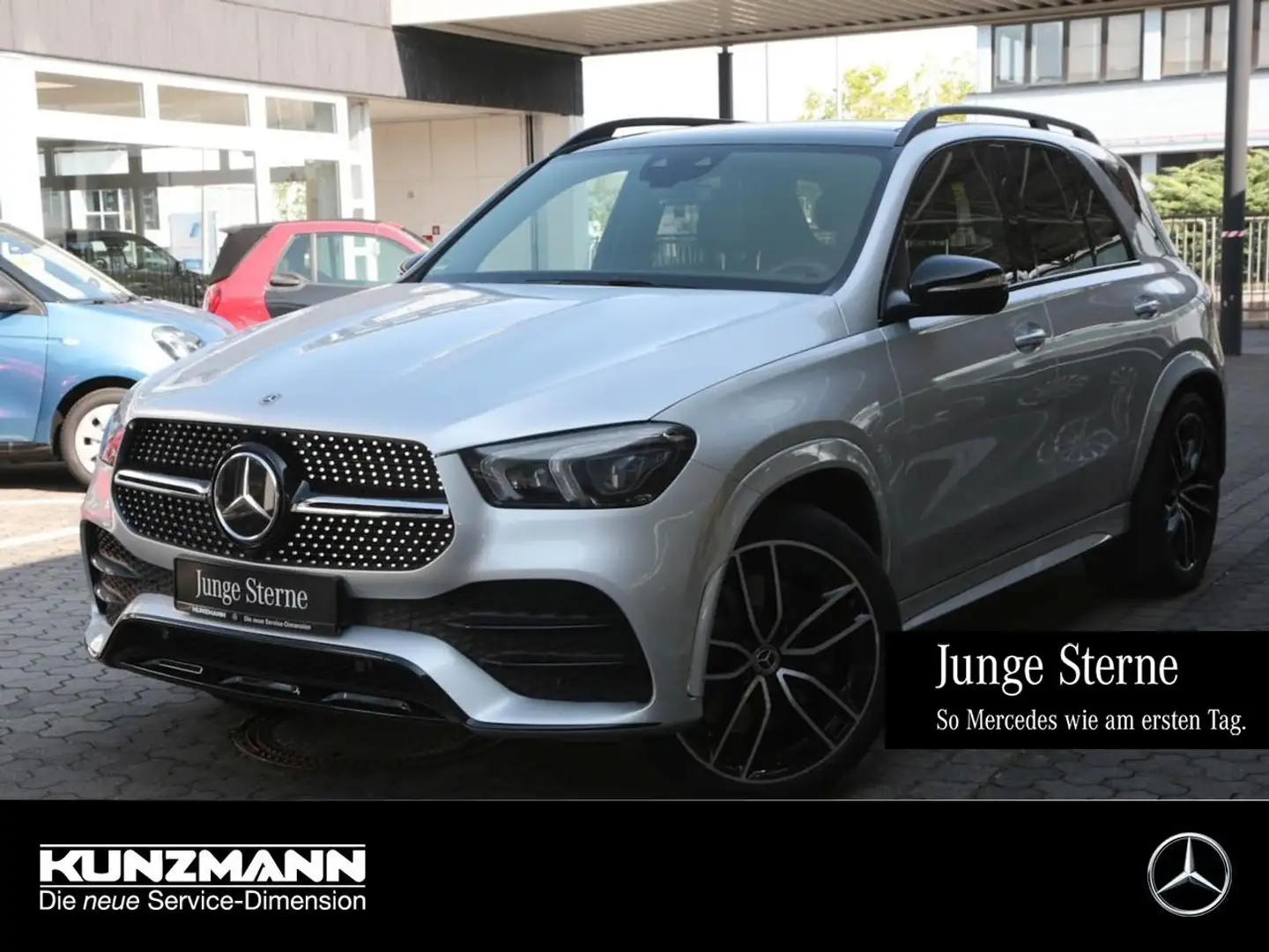 Mercedes-Benz GLE 450 4M AMG Memory Burmester Panorama AHK 360° Argent - 1
