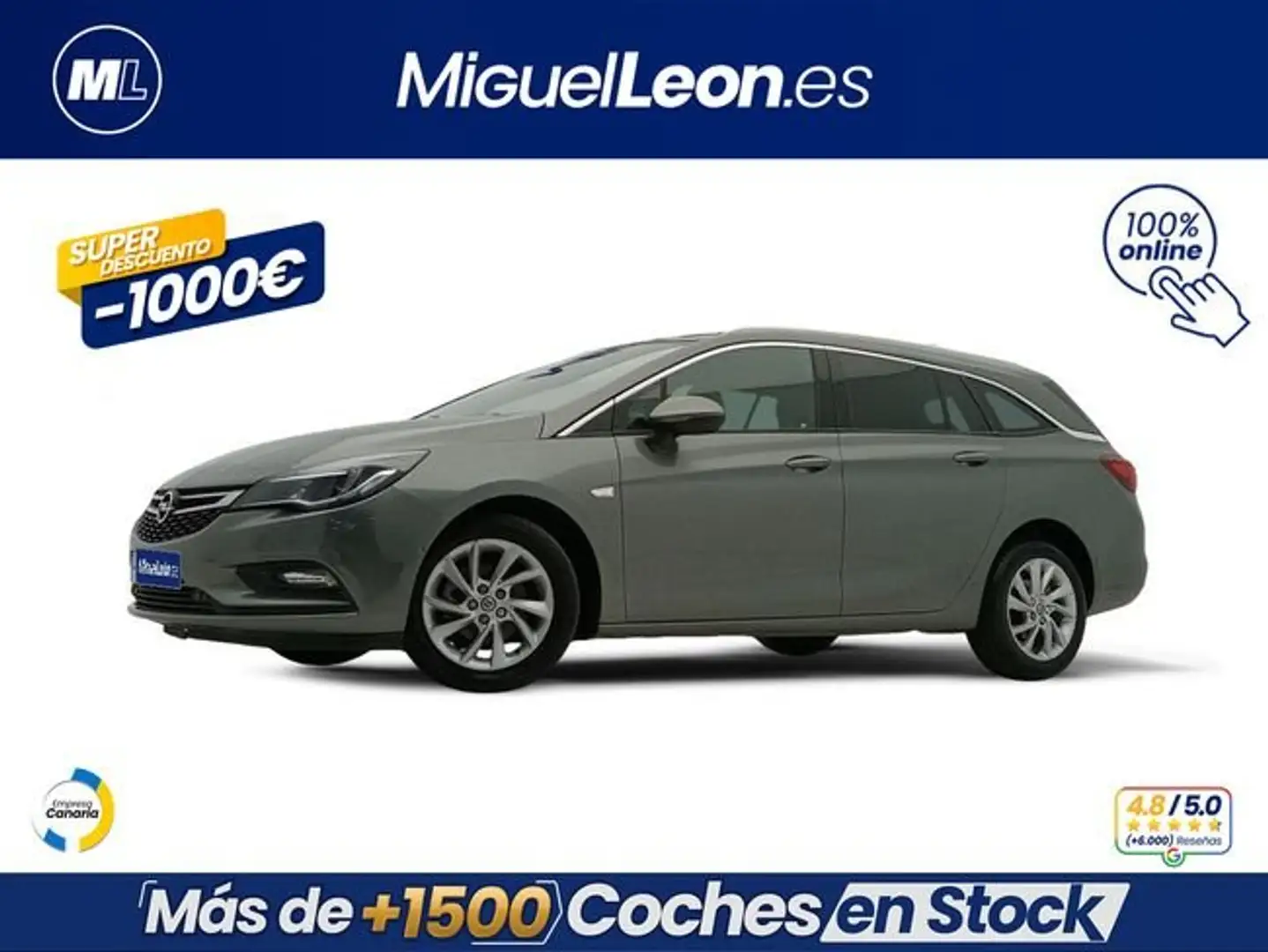 Opel Astra ST 1.4T Dynamic 125 Gris - 1