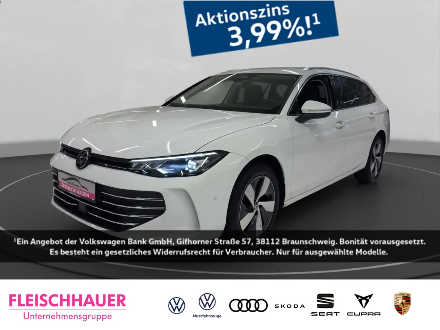 Volkswagen Passat Variant 1.5 eTSI Business LED+Navi+17''+Kamera+App Weiß - 1