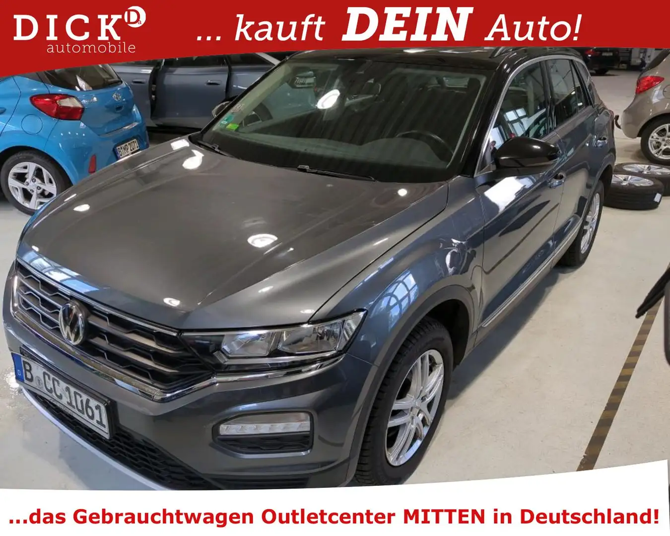 Volkswagen T-Roc 1.5 TSI DSG Style NAVI/PANO/KLIMA/8Fa Silber - 1