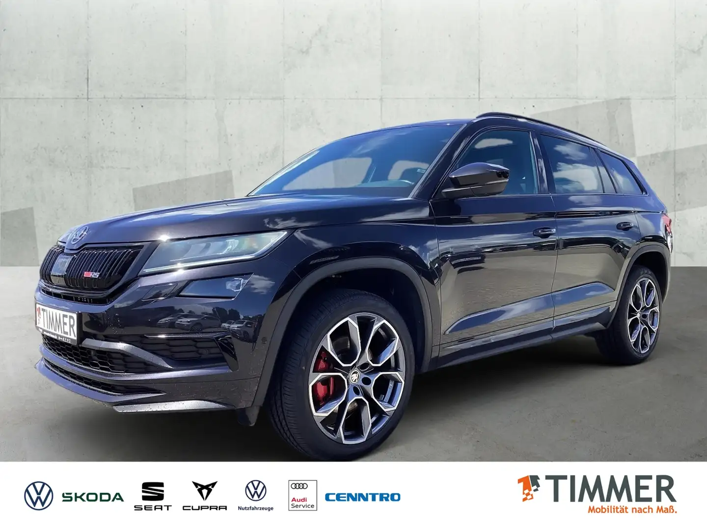 Skoda Kodiaq 2.0 TDI DSG 4x4 RS *AHK *CANTON *360° *PANO *ACC Noir - 1