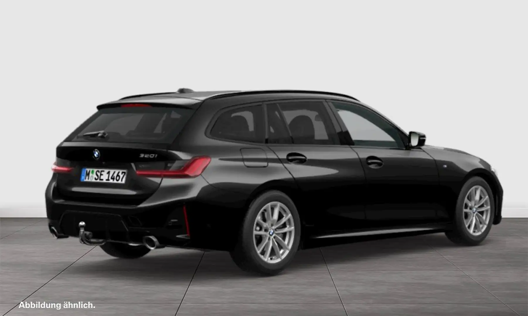 BMW 320 i M Sport+HuD+RFK+Pano+AHK+LED Schwarz - 2