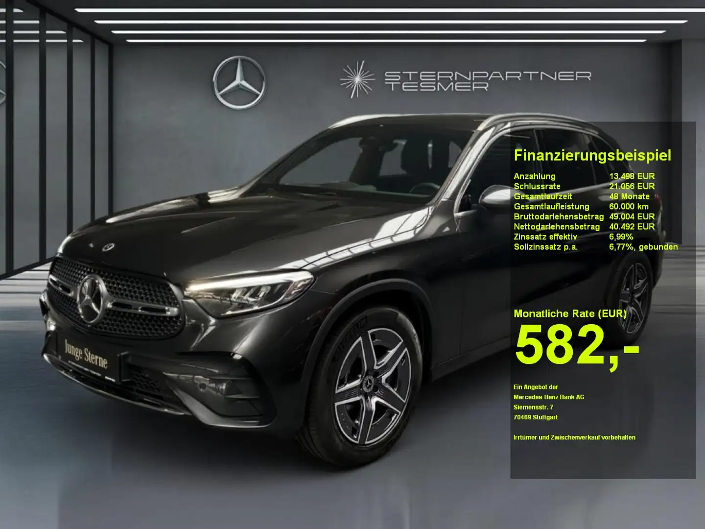 Mercedes-Benz GLC 300 d 4M AMG-Line Mem.P/Distr./RFK/MBUX/ Grigio - 1