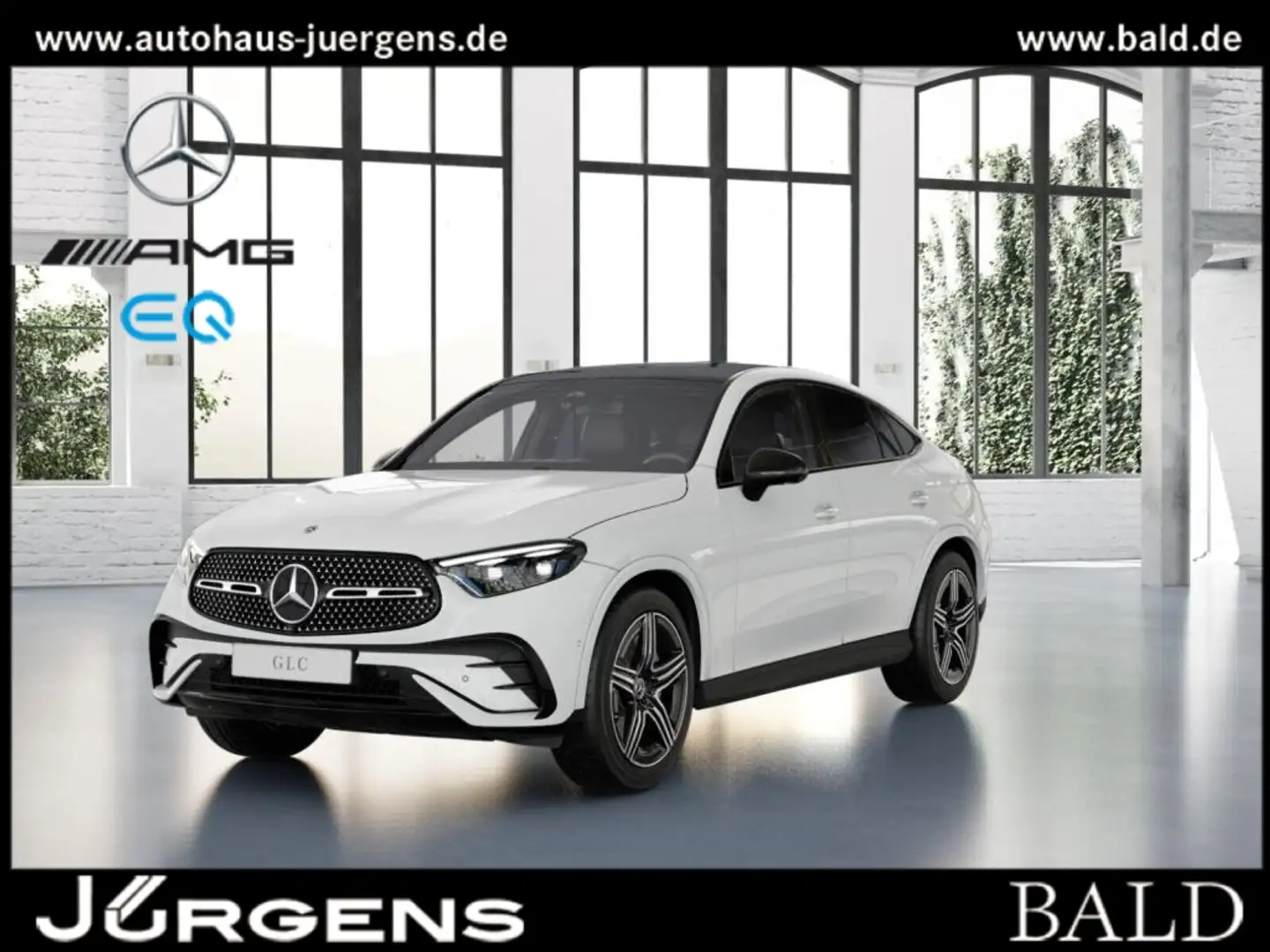 Mercedes-Benz GLC 220 d 4M Coupé AMG-Sport/360/Pano/AHK/Night Weiß - 1