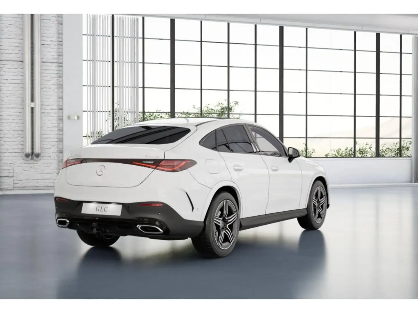 Mercedes-Benz GLC 220 d 4M Coupé AMG-Sport/360/Pano/AHK/Night Weiß - 2