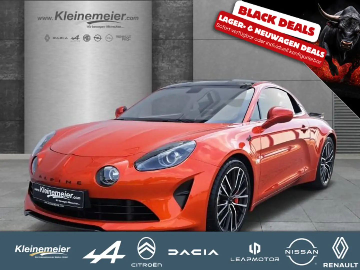 Alpine A110 S *Aero Paket* *Carbon Dach* BlackDeal Portocaliu - 1