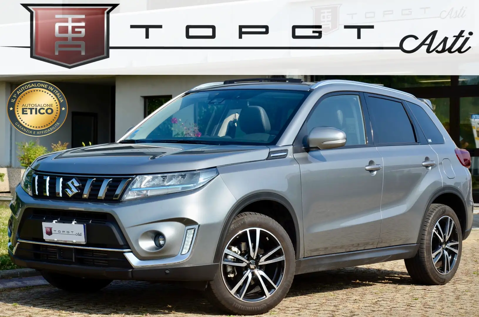 Suzuki Vitara 1.4h Starview Allgrip 4wd 129cv TETTO, PERMUTE Grigio - 1
