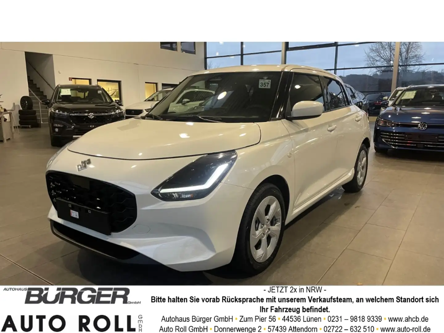 Suzuki Swift 1.2 Comfort LED NAVI ACC Kamera SitzHZG APP Connec Weiß - 1