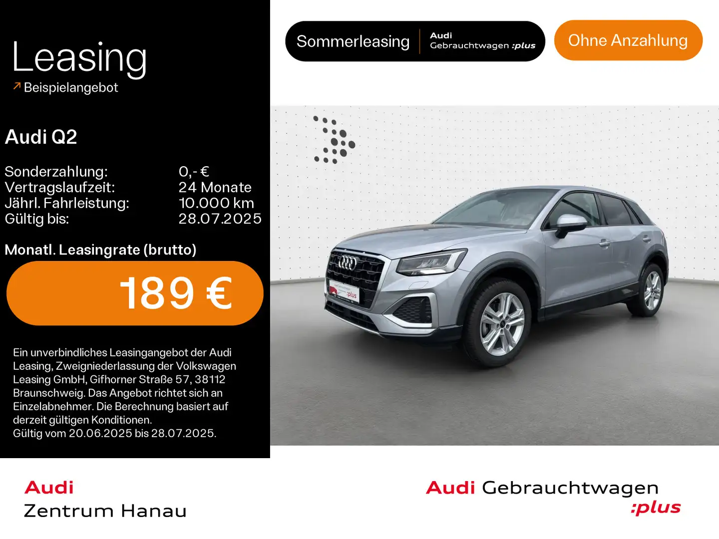 Audi Q2 30 TFSI advanced*LED*VIRTUAL*NAVI-PLUS*17ZOLL Silber - 1