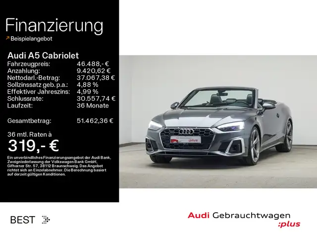 Audi A5 A5 Cabrio S line 45 TFSI qu. Matrix*B&O*Assist*
