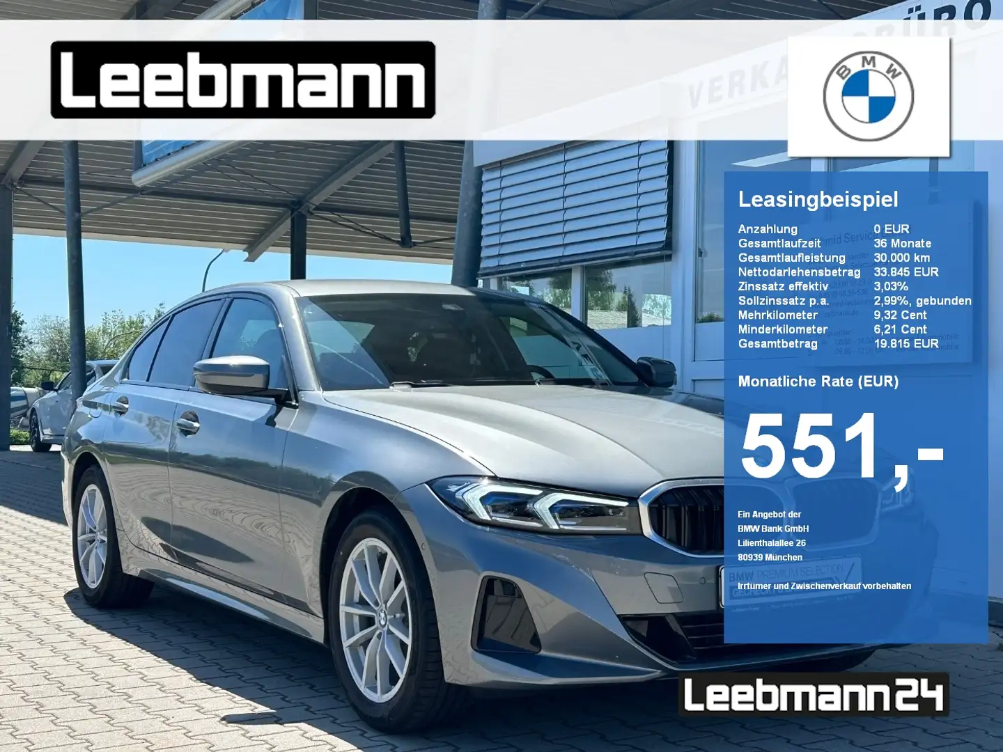 BMW 320 d Lim. AHK/AdaptLED/HUD GARANTIE bis 05/2029 Gris - 1