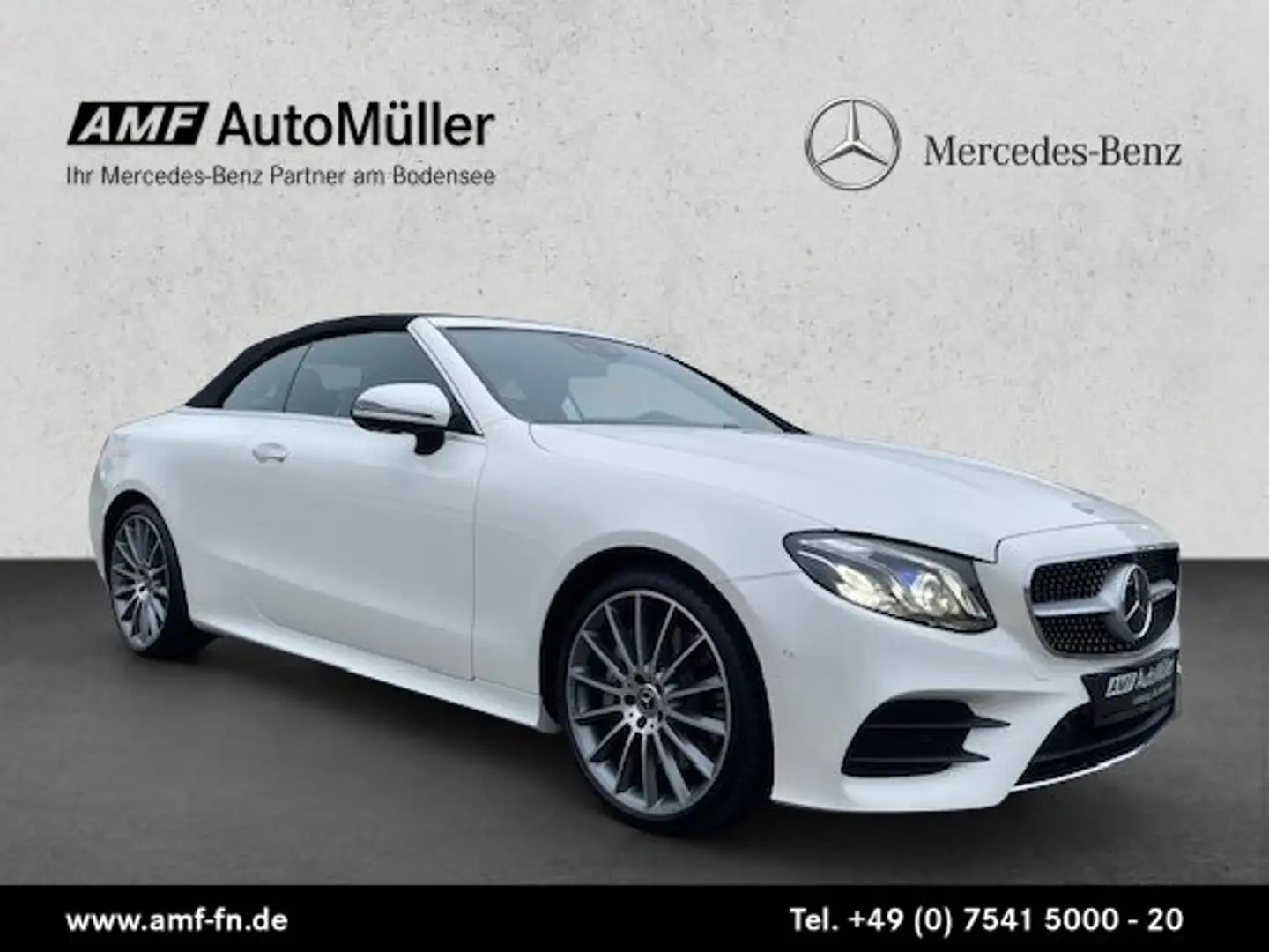 Mercedes-Benz E 300 E 300 CABRIO AMG-LINE STDHZG HUD BURMESTER 360° Weiß - 2
