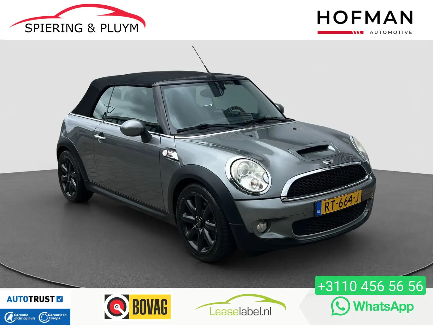 MINI Cooper S Cabrio 1.6 | APK 7-2026 | 175 PK | Climate | Leder Gris - 1