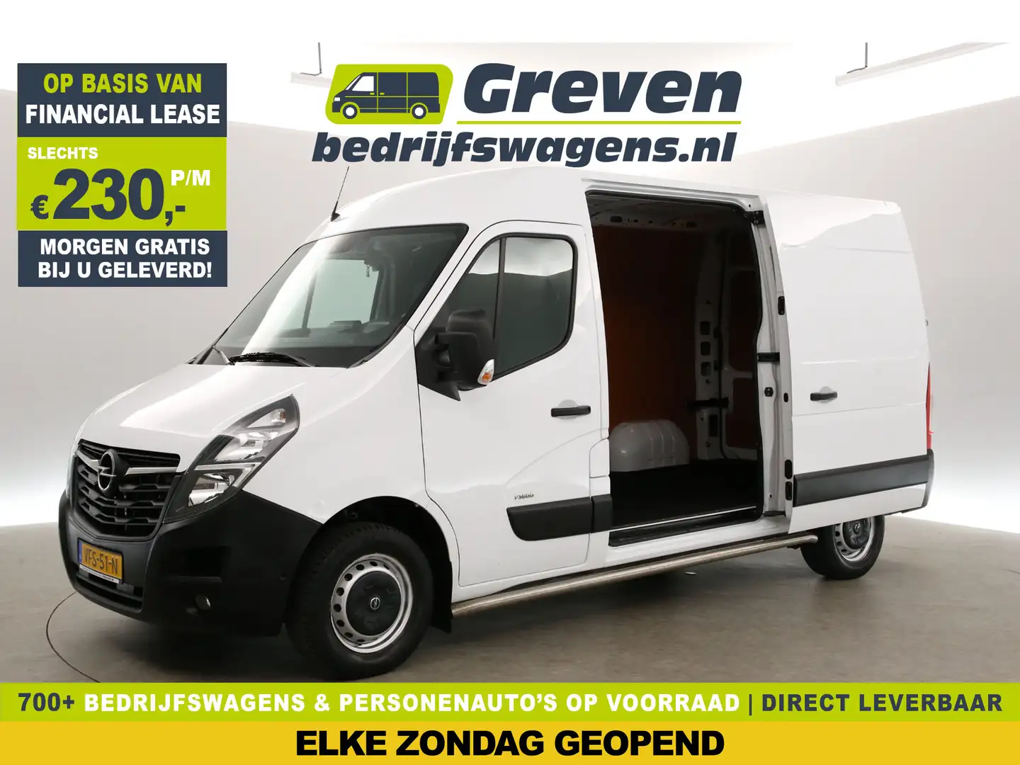 Opel Movano 2.3 Turbo L2H2 Airco Cruise Camera Carplay LED 3 P Wit - 1