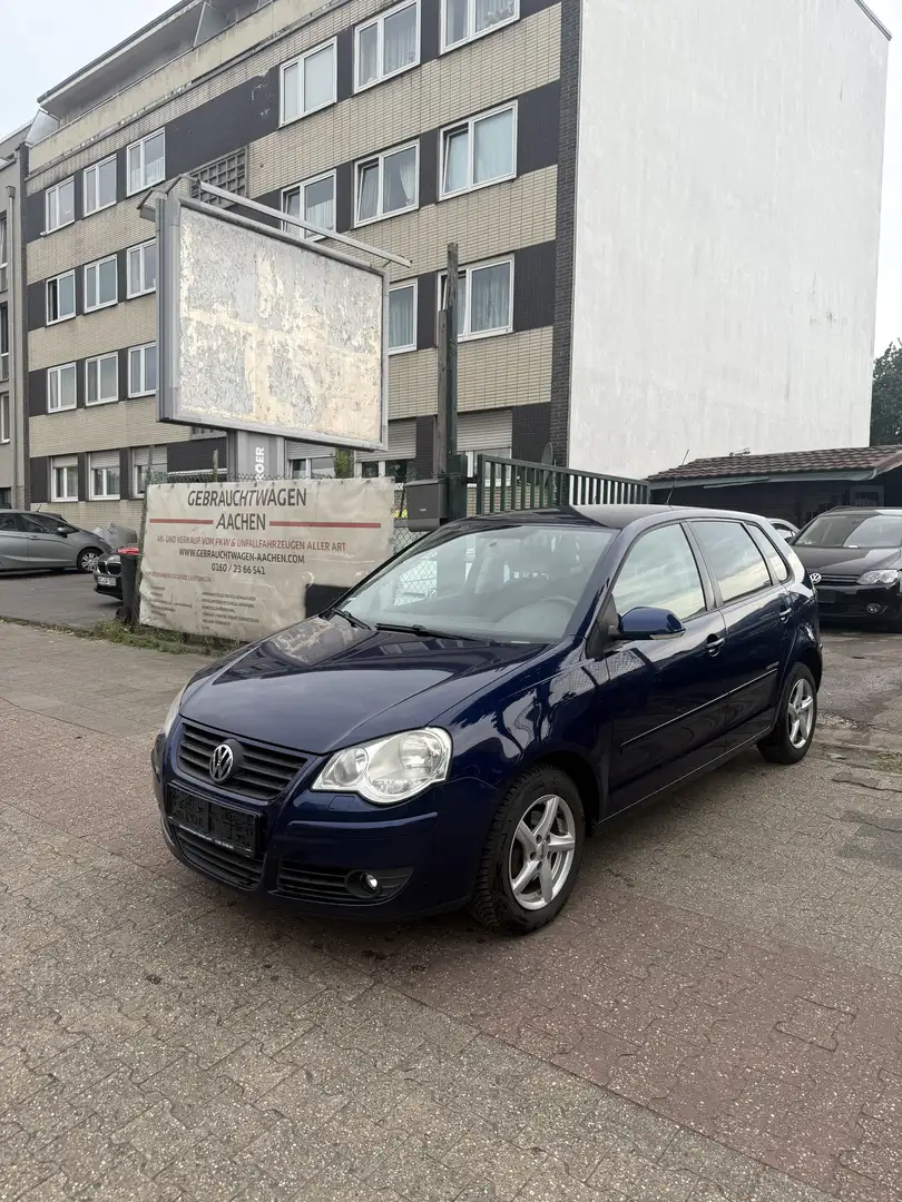 Volkswagen Polo United,Md2009,5Türen,Sitzheizung,4Efh,Zv+Fb,ESP plava - 1
