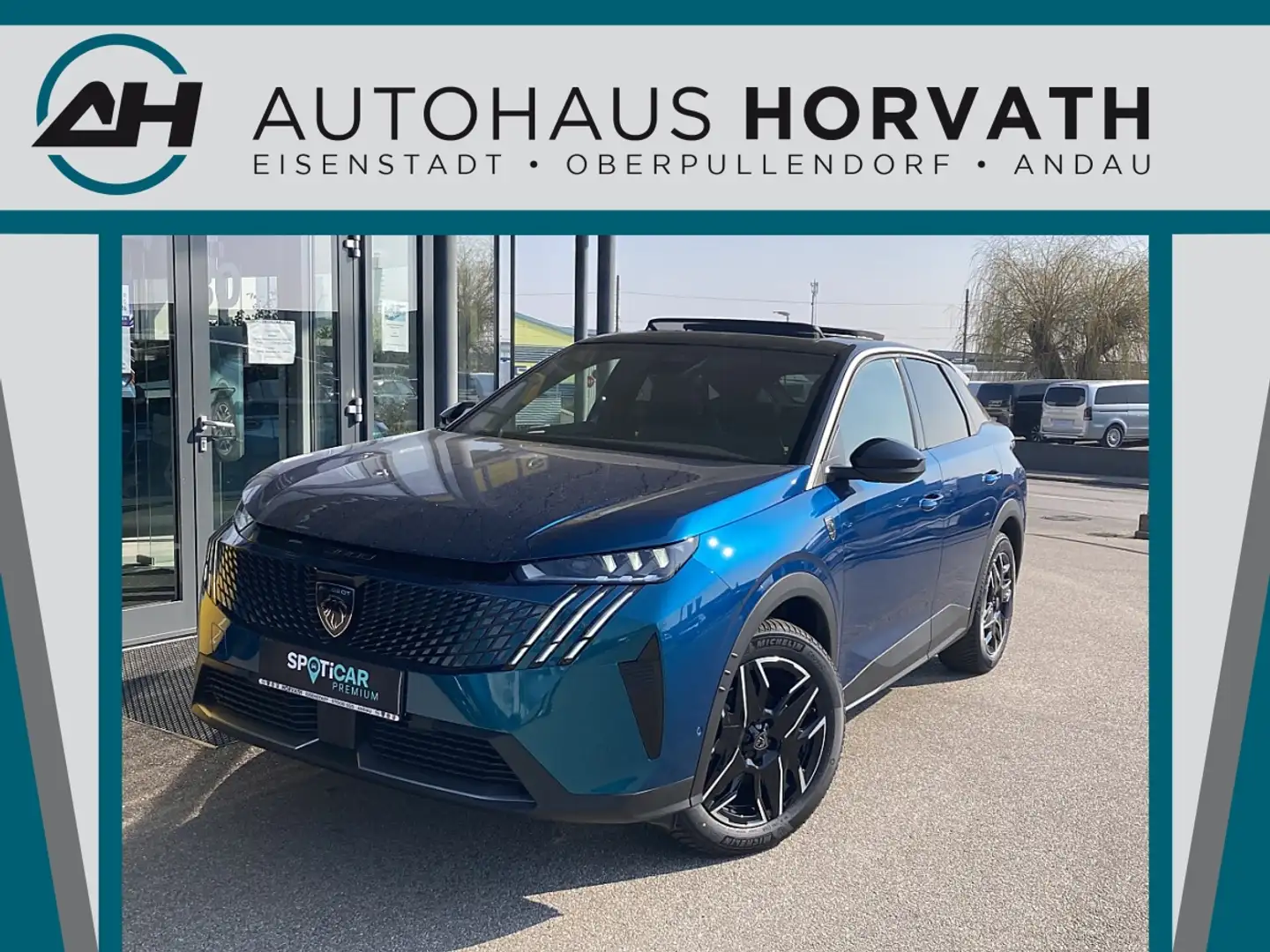 Peugeot 3008 Hybrid 145 e-DCS6 GT!MATRIXLED,PANO,KAMERA,NAVI... Blau - 1