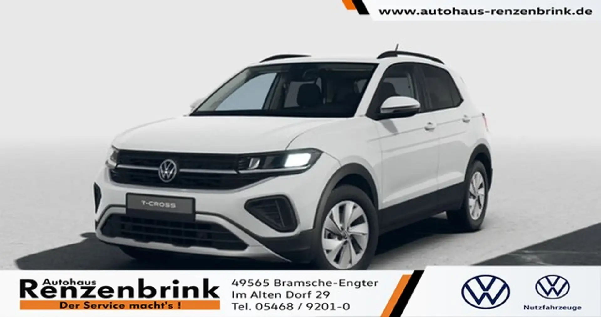 Volkswagen T-Cross Life 1.0 TSI 5-Gang "Professional-Paket" + Navi Bianco - 1
