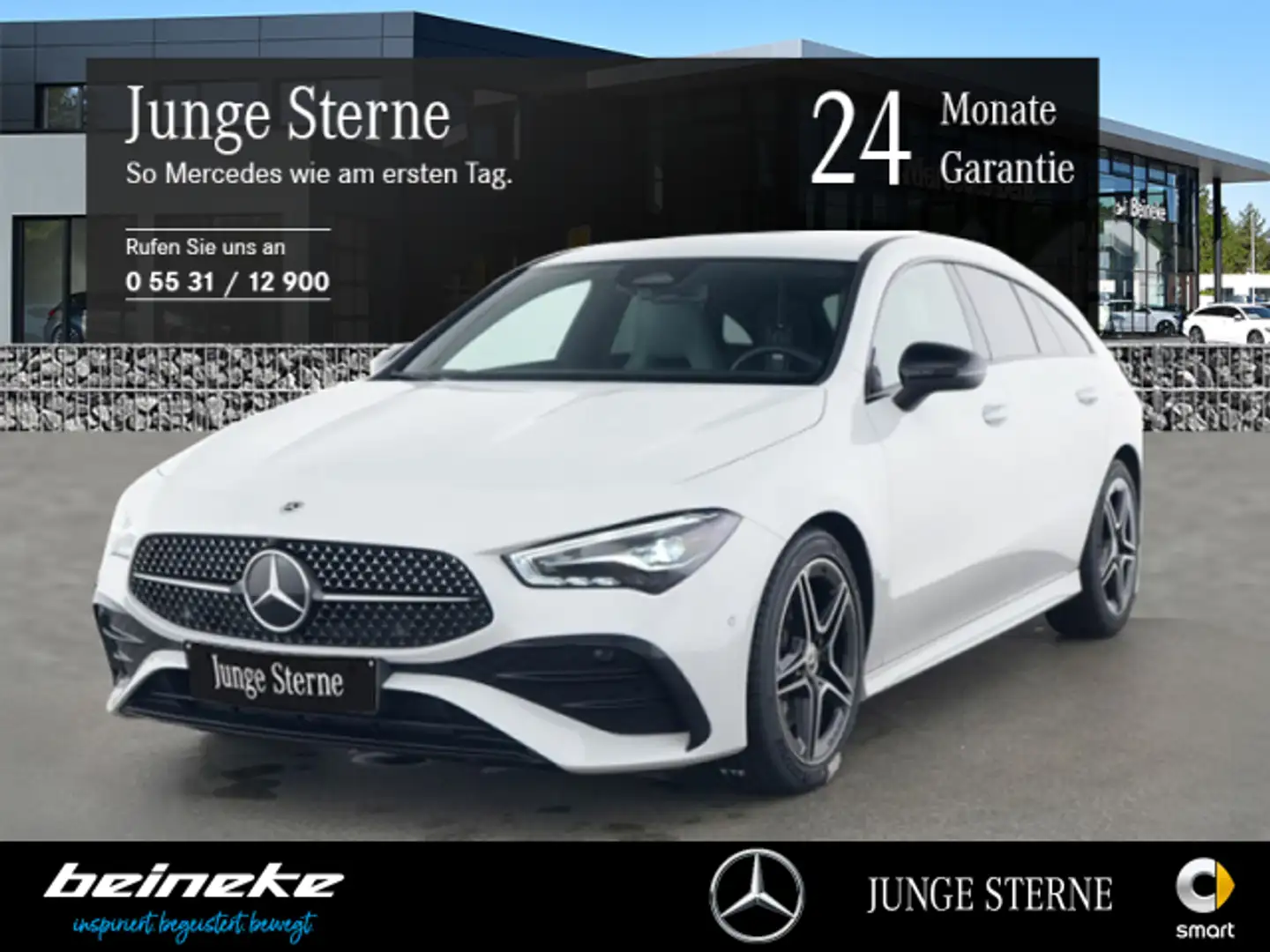 Mercedes-Benz CLA 200 CLA 200d Shooting Brake AMG Premium Night LEDRFK Blanc - 1