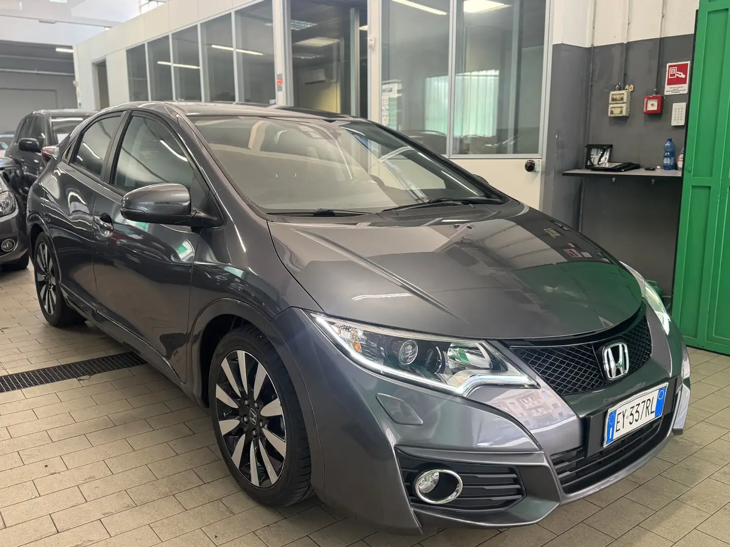 Honda Civic 5p 1.4 i-vtec Elegance GPL 1 PROPRIETARIO Grigio - 1